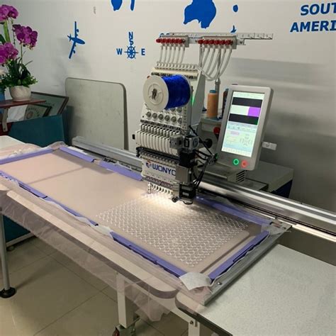 Wonyo Big Area Embroidery Machine Single Head Tubular Embroidery