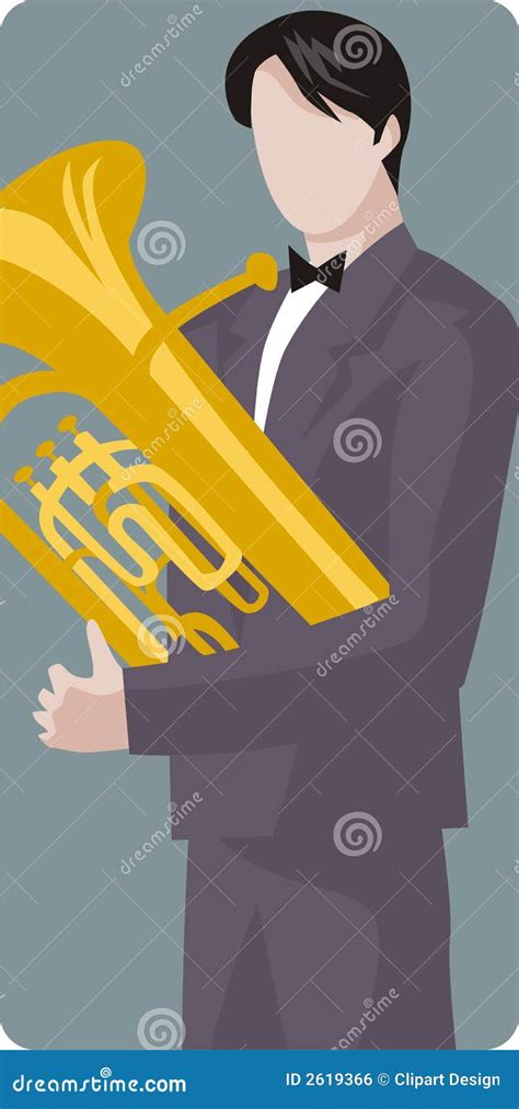 Golden Baritone Saxophone Clipart Cartoon Style Simple Cute Saxophone