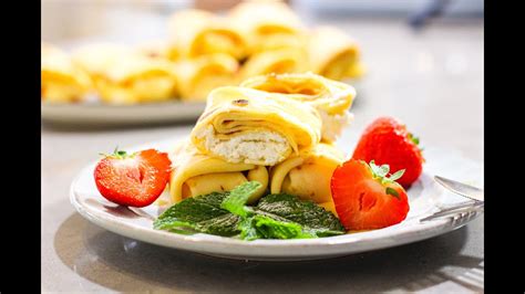 Nalysnyky Ukrainian Stuffed Crepes Recipe Youtube