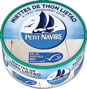 Petit Navire Miettes De Thon Listao Au Naturel MSC 112 G Amazon Fr