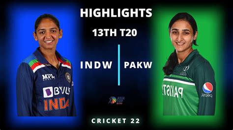 India Women Vs Pakistan Women 13th T20 Asia Cup 2022 Highlights Indw