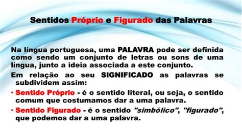 Sentido Proprio E Figurados Das Palavras - 0_Sentido Próprio e Figurado - Estudos para concurso de professor | PDF