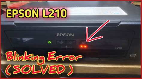 Epson L Red Light Blinking Error How To Reset Epson Solved Step