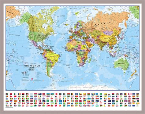 Wall World Map With Countries