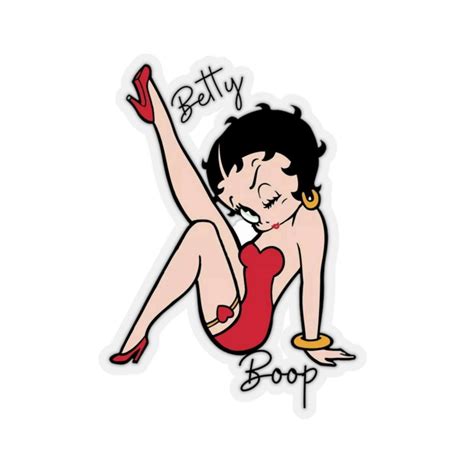 Betty Boop Kiss Cut Sticker Cartoon Sticker Valentines Day Gift For