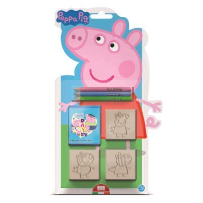 Blister Sellos Divertidos 7 Piezas Peppa Pig Para Decorar Los