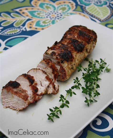 Garlic Herb Grilled Pork Tenderloin I M A Celiac