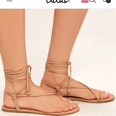 Lulus Micah Nude Sandals Gem