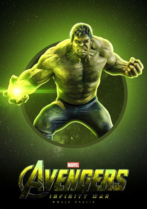 Avengers "Infinity War" - Hulk | Poster By Majd Khatib