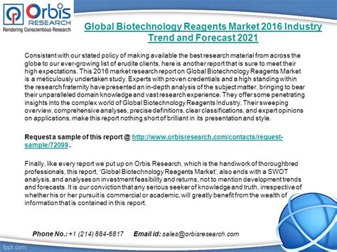 Global Biotechnology Reagents Market 2016 Industry Trend And Forecast