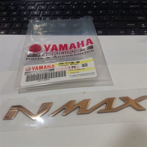 Jual Emblem Stiker Logo Body New Nmax Timbul Glod ORIGINAL YAMAHA B6H