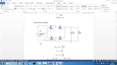 Rectificador De Onda Completa En Multisim 11 0 Youtube