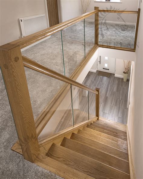 Oak Staircase With Glass Panels Glass Designs