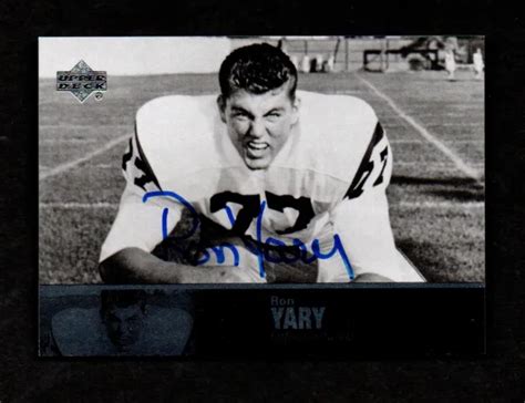 2011 UD COLLEGE Legends Autographs 4 Ron Yary USC Chevaux De Troie