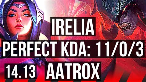 Irelia Vs Aatrox Top 1103 7 Solo Kills Legendary Vn Master