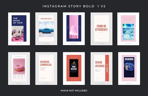 Premium Psd Psd Collection Of Instagram Stories Template Design Concept