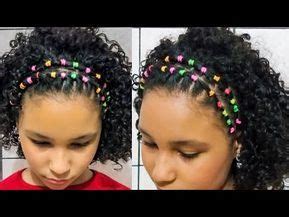 PENTEADO INFANTIL CABELO CACHEADO 24 Tiara Elastiquinho YouTube