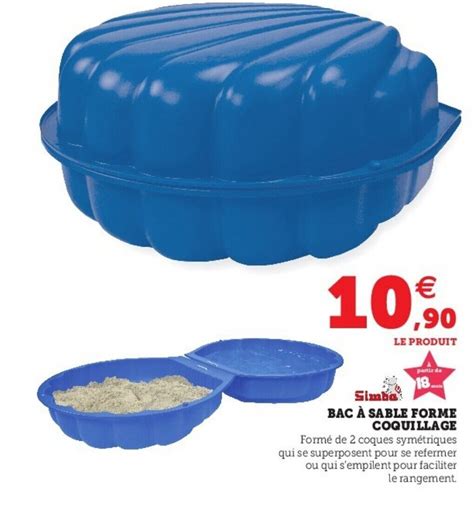 Promo Bac à Sable Forme Coquillage chez Super U