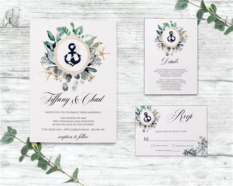 30 Nautical Wedding Invitations Perfect For Your Seaside Ceremony