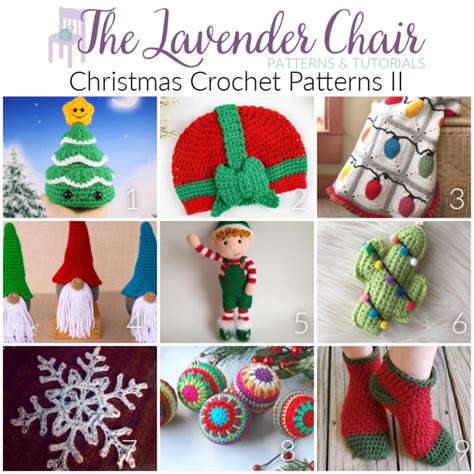 Christmas Crochet Patterns II The Lavender Chair