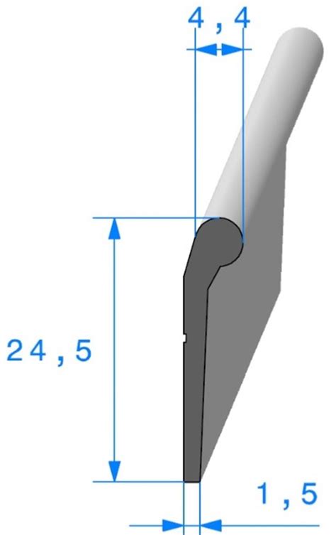 Profil Ref Joint En P Epdm Noir Shores A