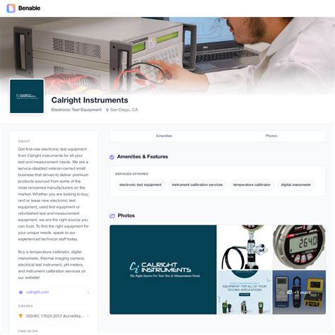 calright instruments electronic test equipment  san diego ca