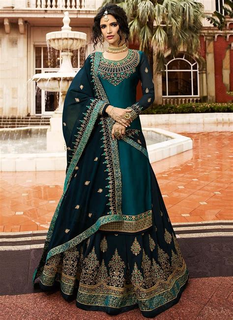 Latest Blue Lehenga Choli Designs For Women Online Cbazaar