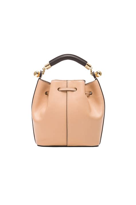 Chloe Small Gala Smooth Calfskin Bag In Blush Nude Fwrd