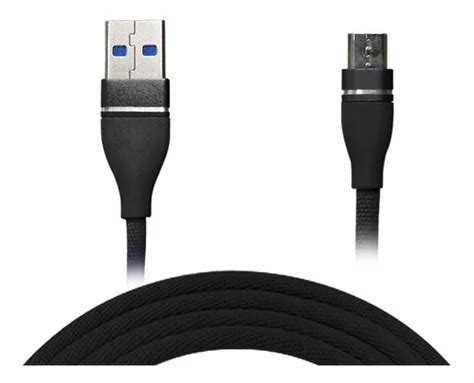 Cabo Micro Usb V8 Carregador Dados Rápido Reforçado Celular Cor Preto