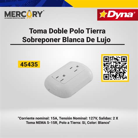 Toma De Sobreponer Doble Polo Tierra Blanca Eti Dyna Cia S A