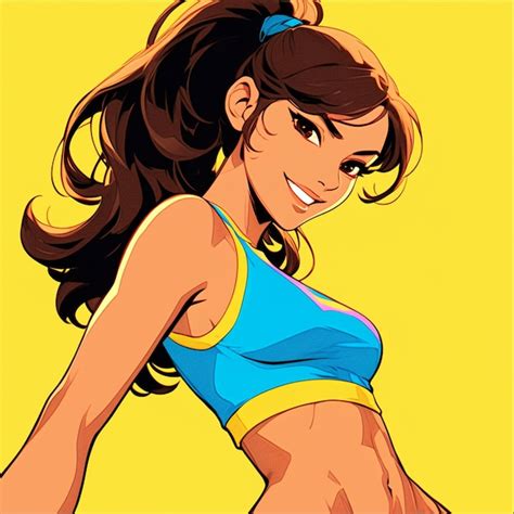 Chica Latina De Unos A Os Haciendo Aer Bico Vector Premium