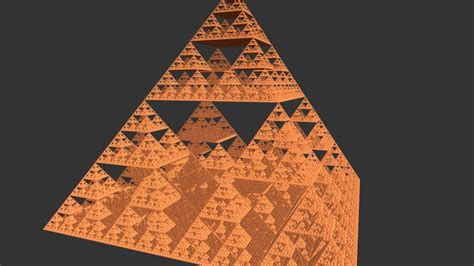 The Stages Of Sierpinski Tetrahedron