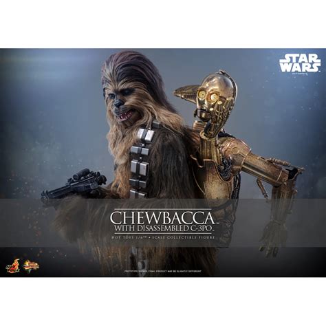 Hot Toys Star Wars Chewbacca With Disassembled C 3PO MMS766 1 6 The Empire Strikes Back Figurine