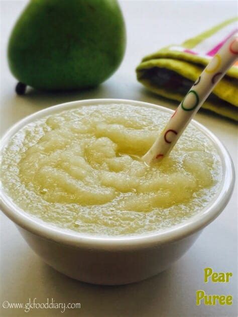 Pear Puree Recipe for Babies | Pear for Baby Food