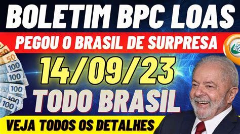 FINALMENTE BOLETIM BPC LOAS 14 09 YouTube