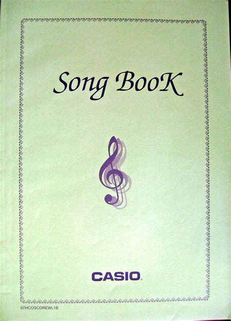 Casio Song Book For Ctk Wk Keyboards Pages Songs Original