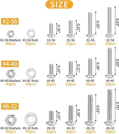 Dottie 632 Machine Screw Kit Flat Head Slotted 6 32 TPI By 2 Inch To