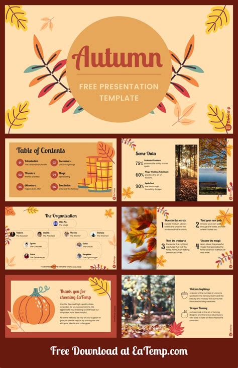 Autumn PowerPoint Template - EaTemp