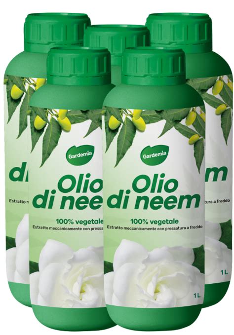 Gardemia Olio Di Neem Per Piante 1 Litro 100 Vegetale Azione Naturale