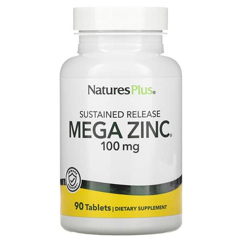 Naturesplus Sustained Release Mega Zinc Mg Tablets