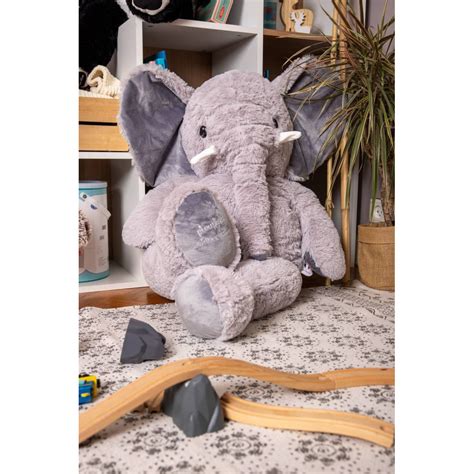 Peluche Made In France El Phant Jojo Gris G Ant Peluche Cm