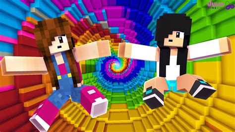 Queda Livre No Arco Íris Minecraft Dropper Youtube