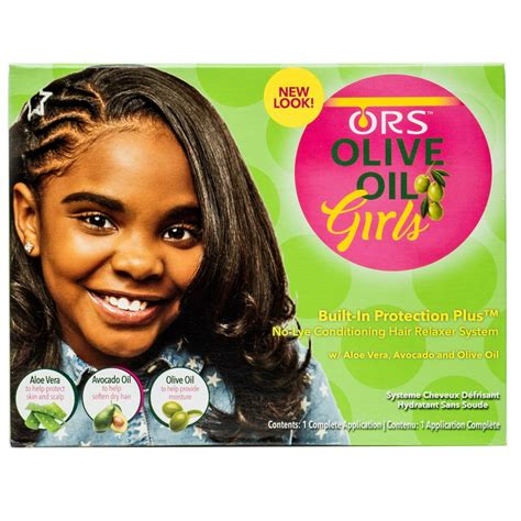 Ors Olive Oil Girls No Lye Conditioning Hair Relaxer System Kit