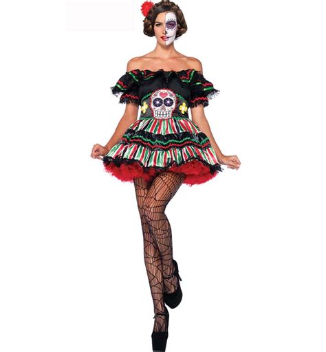 Day Of The Dead Doll Sexy Costume N9369