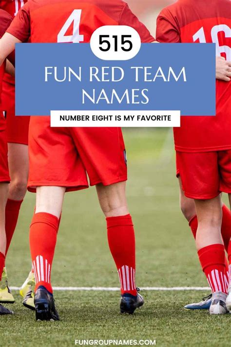 515 Fun Red Team Names