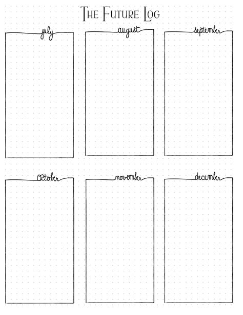 The Bullet Journal Future Log With Free Printables