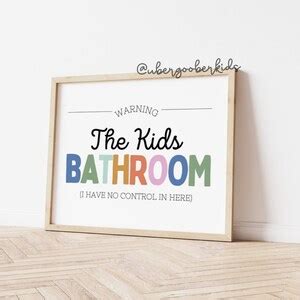 Kids Bathroom Wall Art Bathroom Wall Prints Kids Bathroom - Etsy