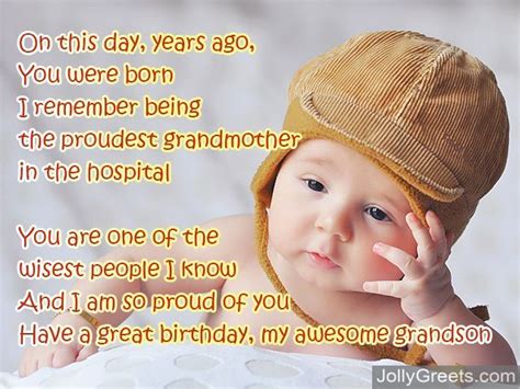 Birthday poems for grandson