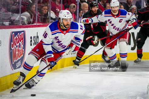 Vincent Trocheck Of The New York Rangers Plays The Puck Against The News Photo Getty Images