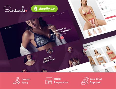 Sensuels A Luxurious Lingerie Store Modern Shopify Online Store